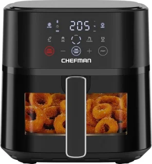 Digitale heteluchtfriteuse - zwart