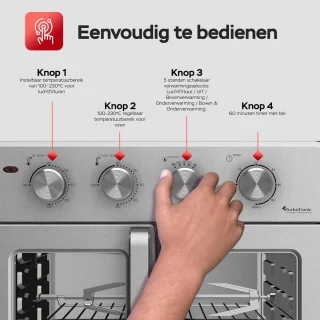 Digitale Heteluchtoven XXL 32L