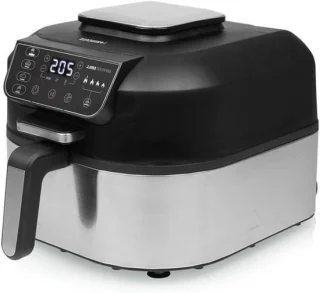 Digitale luchtfriteuse - heteluchtoven - friteuse en grill - 56 liter XL - zwart