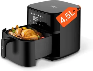 Digitale luchtfriteuse zwart 4 l 1200 w