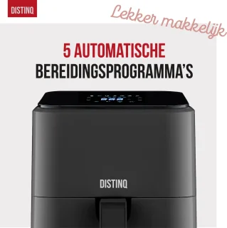 DistinQ Airfryer Compact 4L Zwart