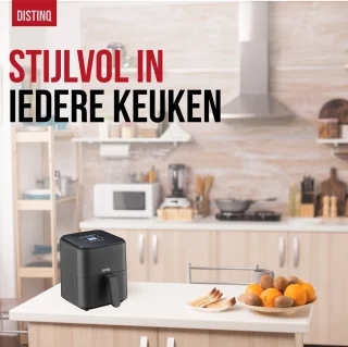 DistinQ Airfryer Compact 4L Zwart
