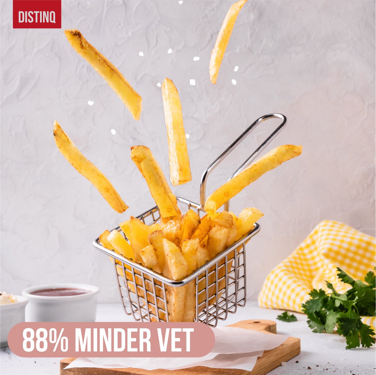 DistinQ Airfryer Compact 4L Zwart