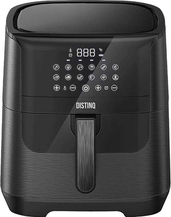 DistinQ AirFryer XXL 6,5L 1800W Zwart