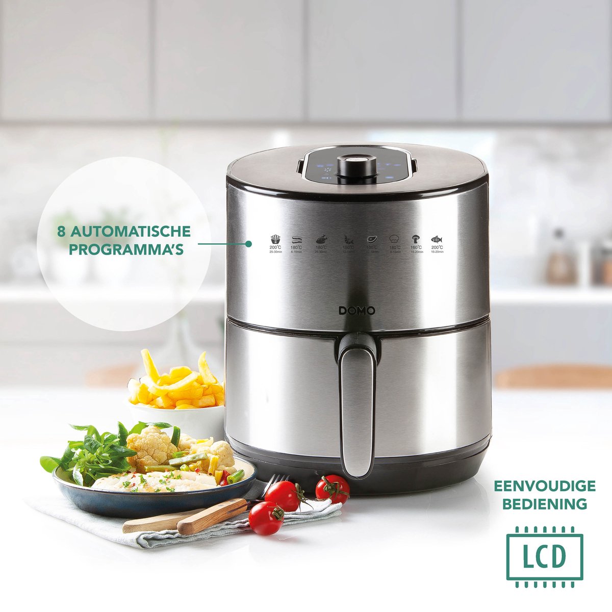 DOMO DO530FR Airfryer XL RVS