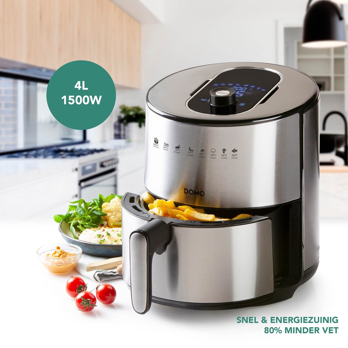 DOMO DO530FR Airfryer XL RVS
