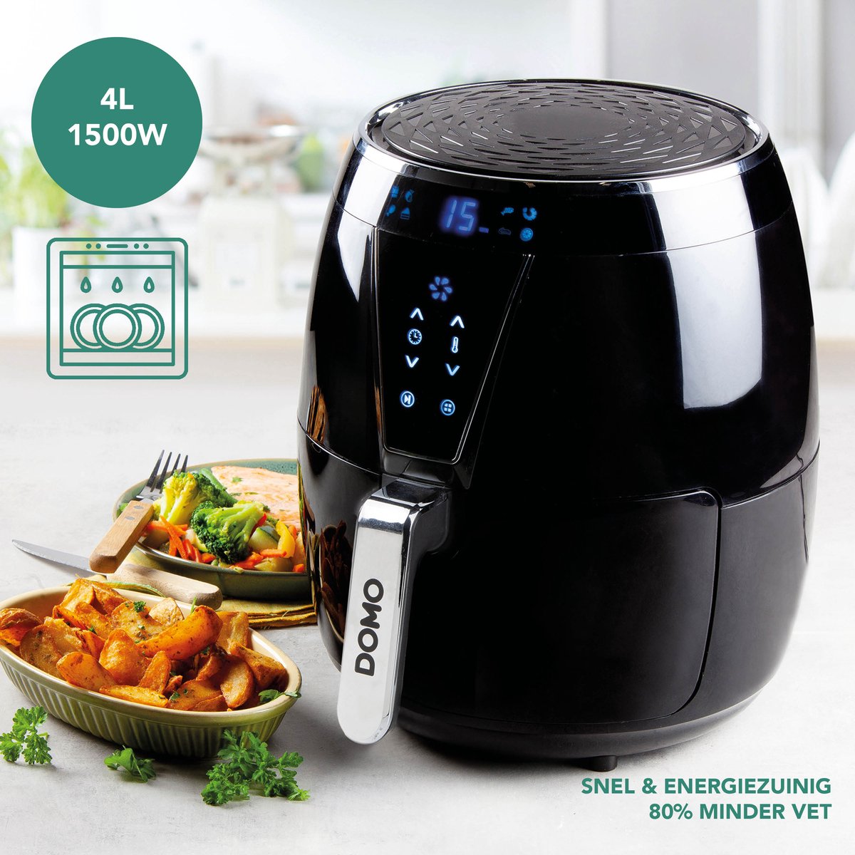 Wat vinden we goed aan de DOMO DO532FR Airfryer XL 4L Zwart