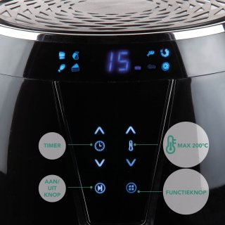 DOMO DO532FR Airfryer XL 4L Zwart