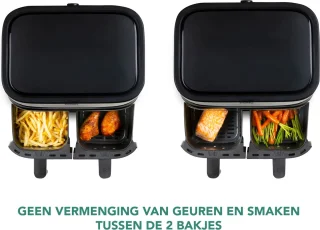 DOMO DO537FR Airfryer XXL 2x4L 2850W