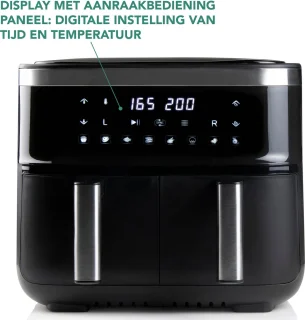 DOMO DO537FR Airfryer XXL 2x4L 2850W