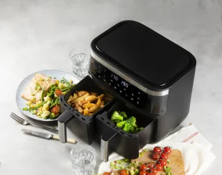 DOMO DO537FR Airfryer XXL 2x4L 2850W