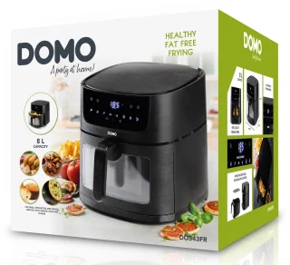 DOMO DO543FR Airfryer XXL 8L Zwart
