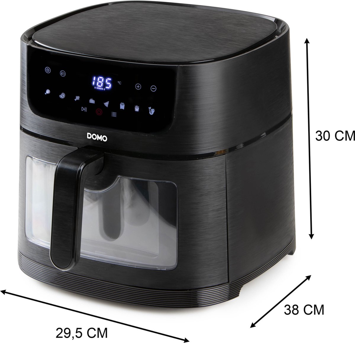 DOMO DO543FR Airfryer XXL 8L Zwart