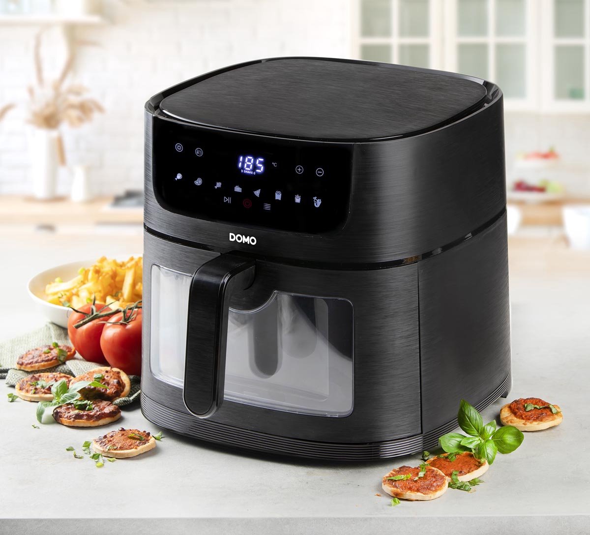 DOMO DO543FR Airfryer XXL 8L Zwart