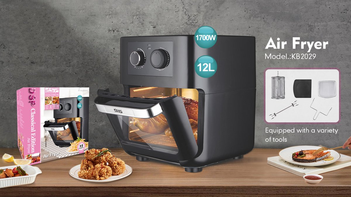Dsp Kb2029 Xxxl Airfryer 12L 1700W