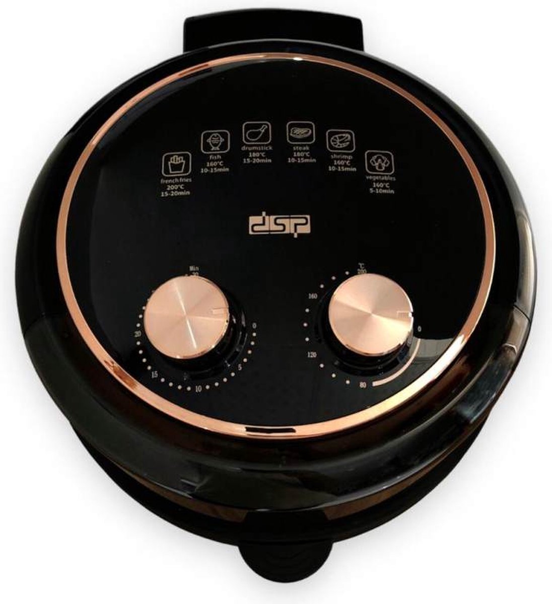 Dsp Kb2122 Airfryer 5.5L Zwart