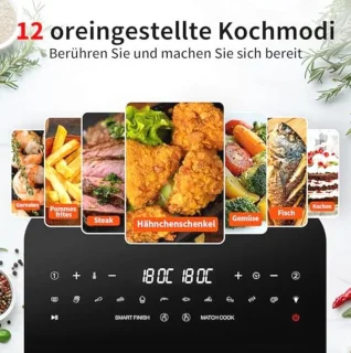 Dual Zone Heteluchtfriteuse 2800W