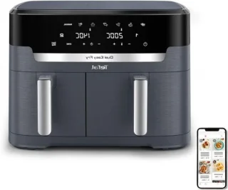 Dubbele Airfryer 11L 2‑kamer Antraciet