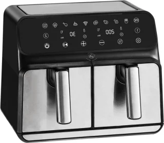 Dubbele airfryer 8 liter zwart