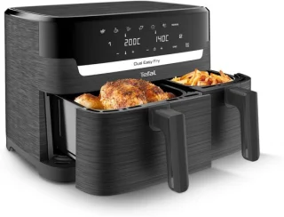 Dubbele airfryer 83 liter antraciet