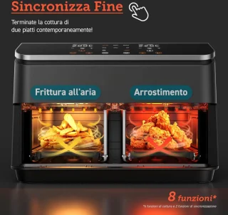 Dubbele Airfryer Dual Cook Heteluchtfriteuse