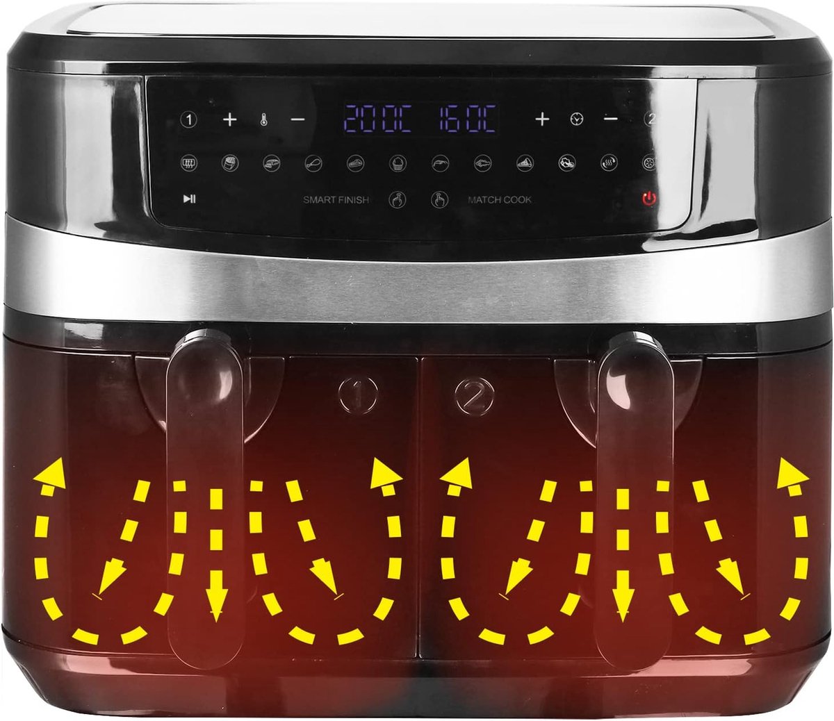 Dubbele Airfryer Dual Cook Heteluchtfriteuse