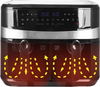 Dubbele Airfryer Dual Cook Heteluchtfriteuse