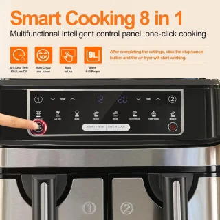 Dubbele Airfryer Dual Cook Heteluchtfriteuse