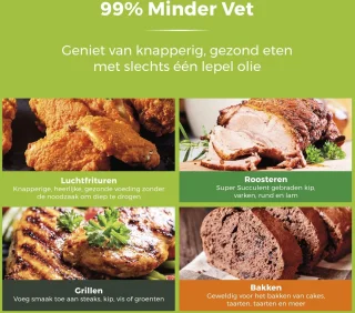 Dubbele Airfryer Dual Cook Heteluchtfriteuse