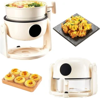 Dubbele Airfryer Heteluchtfriteuse 26 x 23 x 21 cm