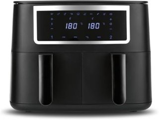 De Dubbele Airfryer Heteluchtfriteuse 2x4L in één oogopslag