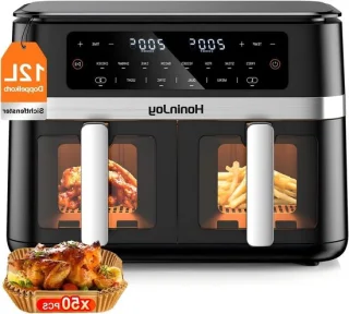 Dubbele airfryer heteluchtfriteuse