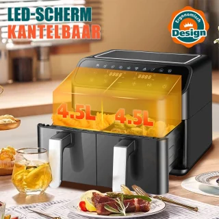 Dubbele Airfryer XXL 901A (2×4,5L)