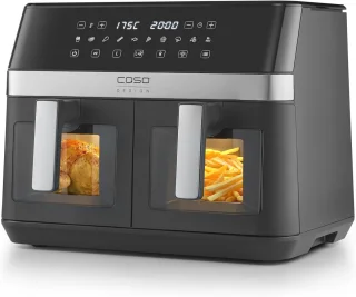Dubbele Heteluchtfriteuse 2-kamer 11 L