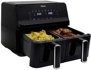 Dubbele heteluchtfriteuse 8L