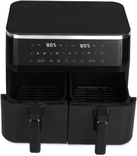 Dubbele Heteluchtfriteuse - Digitaal - 2x 4,5 L - Zwart