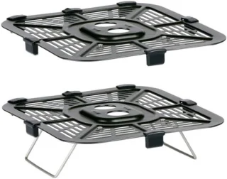Dubbele heteluchtfriteuse Duo Oven zwart