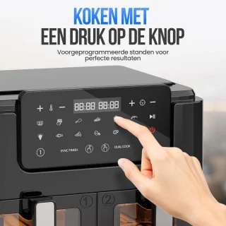Dubbele Heteluchtfriteuse XXL 10L