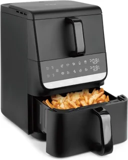 Dubbele kamer airfryer heteluchtfriteuse xl zwart