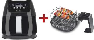Dubbele-kamer heteluchtfriteuse 3L