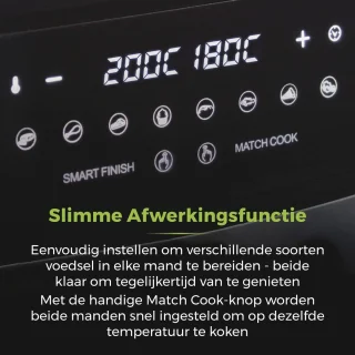 Dubbele-mand Airfryer 9L