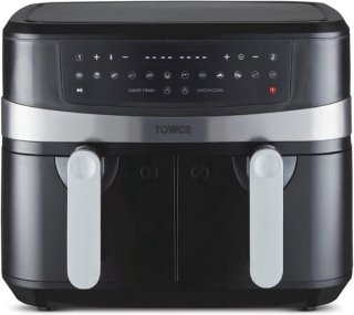 Dubbele-mand Airfryer 9L: Knapperig gemak voor het hele gezin