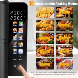 Dubbele mand Airfryer - Heteluchtfriteuse