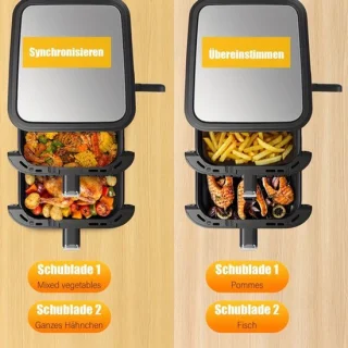Dubbele Mand Airfryer – Heteluchtfriteuse