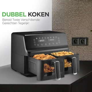 Dubbele Mand Luchtfriteuse 8.8 QT