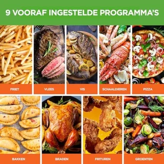 Dubbele-mand luchtfriteuse 8,8 QT
