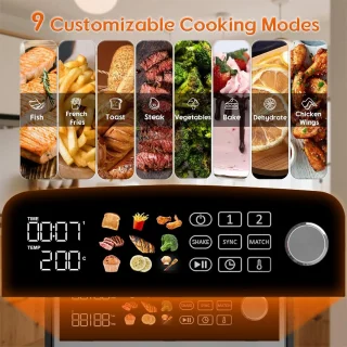 Dubbele XL Airfryer - Heteluchtfriteuse