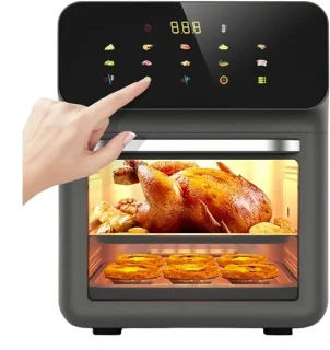 Dubbele zone luchtfriteuse-oven 15l
