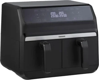 Duo Heteluchtfriteuse Luxe 2x4L Zwart 1700W