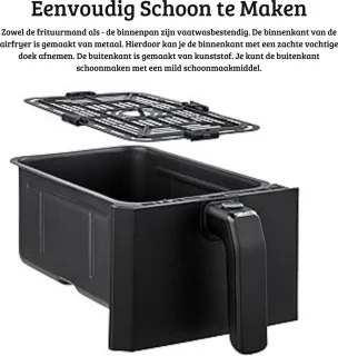 Duo Heteluchtfriteuse Luxe 2x4L Zwart 1700W